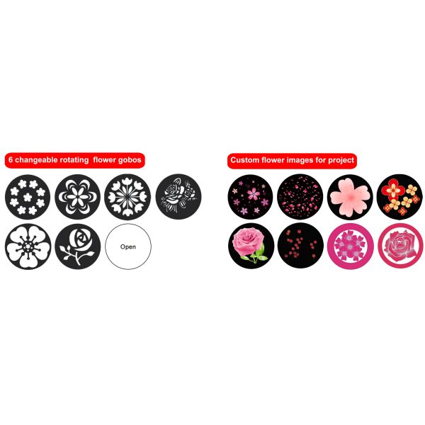 Outdoor 600W 1000w LED Logo Gobo Projection Light Zoom Custom Christmas Gobo Projector