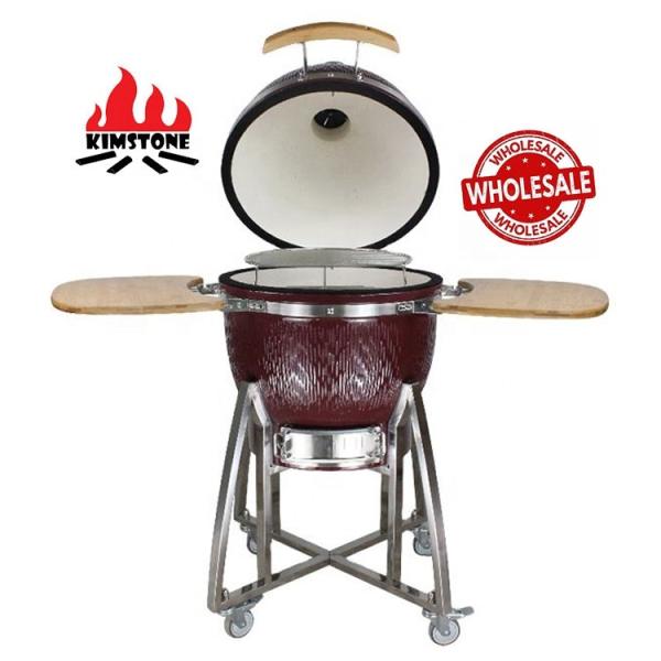 KIMSTONE Caja China Asador Asados Grill Xxl Holzkohle Grill Table Plancha Kamodo 21inch Pizza Akorn Bbq Ceramic Egg Kamado Grill