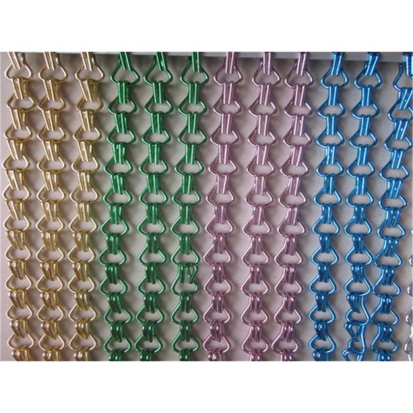 Various of Colors  Aluminum Chain Fly Screen / Aluminum Chain Curtain