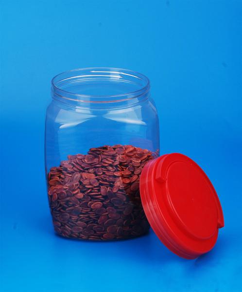 High Purity Plastic Food Storage Jars With Lids Easy Opening 2200Ml