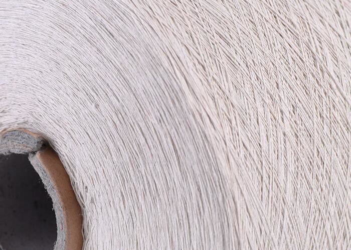 Carded Open End Ring Spinning Raw White Yarn 30s 40s For Knitting Towels