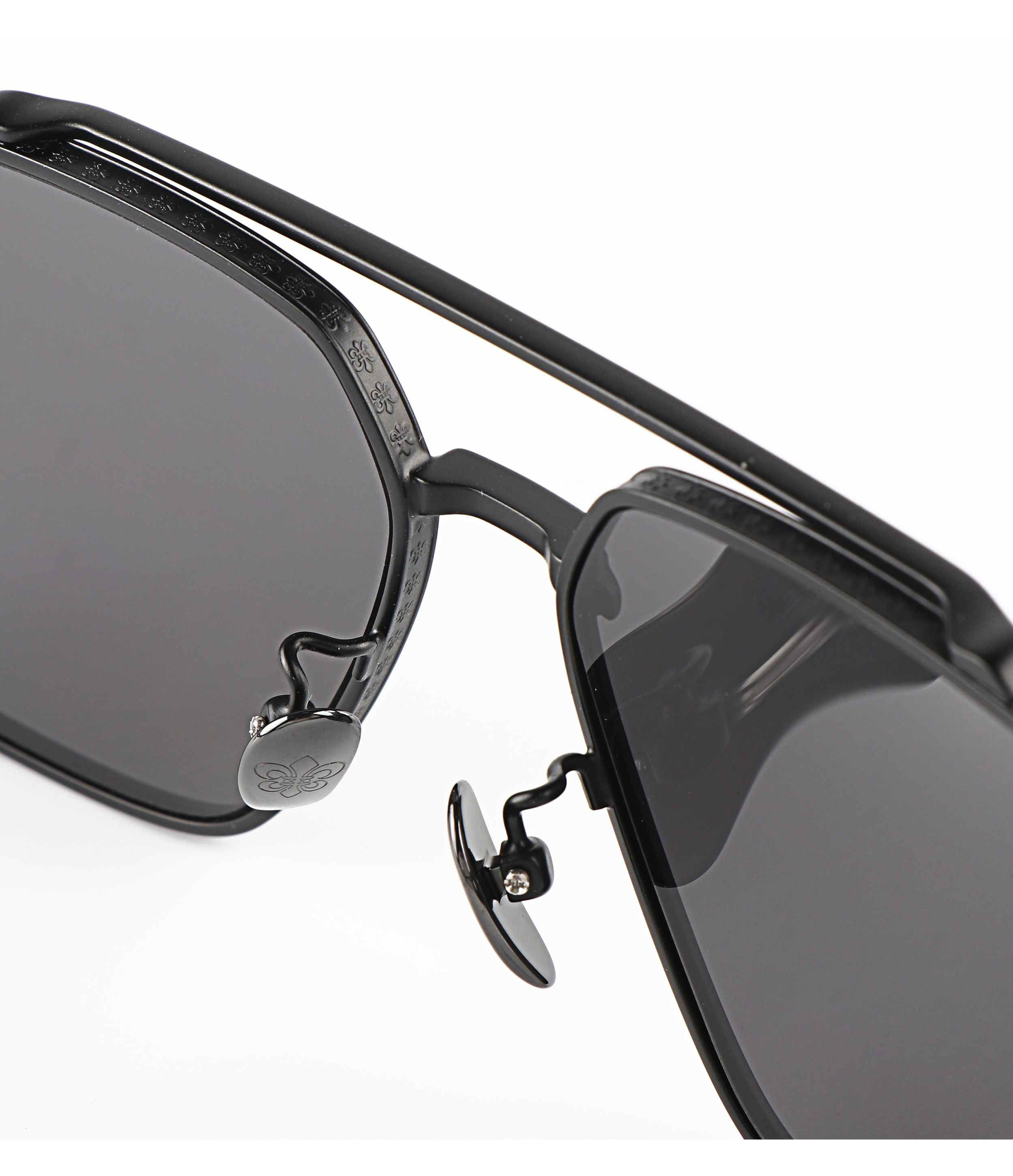 Wholesale Square Pilot  Metal Frame with Intricate Decorative Detail UV400 Protection Prescription Y2k Sunglasses for  Unisex