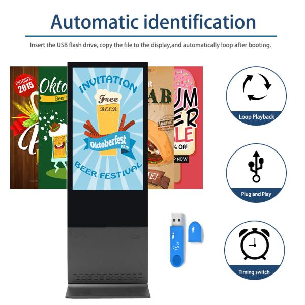 Touch Screen Digital Signage Advertising Totem Indoor 55 Inch Interactive