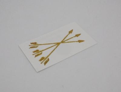 Gold arrow tattoo, gold tribe tattoo, gold foil stamping temporary tattoo