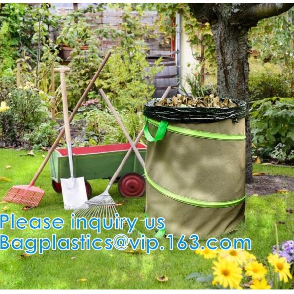Waste Refuse Rubbish Grass Sack Waterproof Leaf Bag Outdoor Camping Pop Up Bag Collapsible Container Gardening Bag