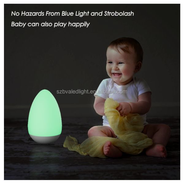 Wobbler Egg Mood Lamp Cordless Portable Table Light 2700K With 32 Variations Remote Controlled