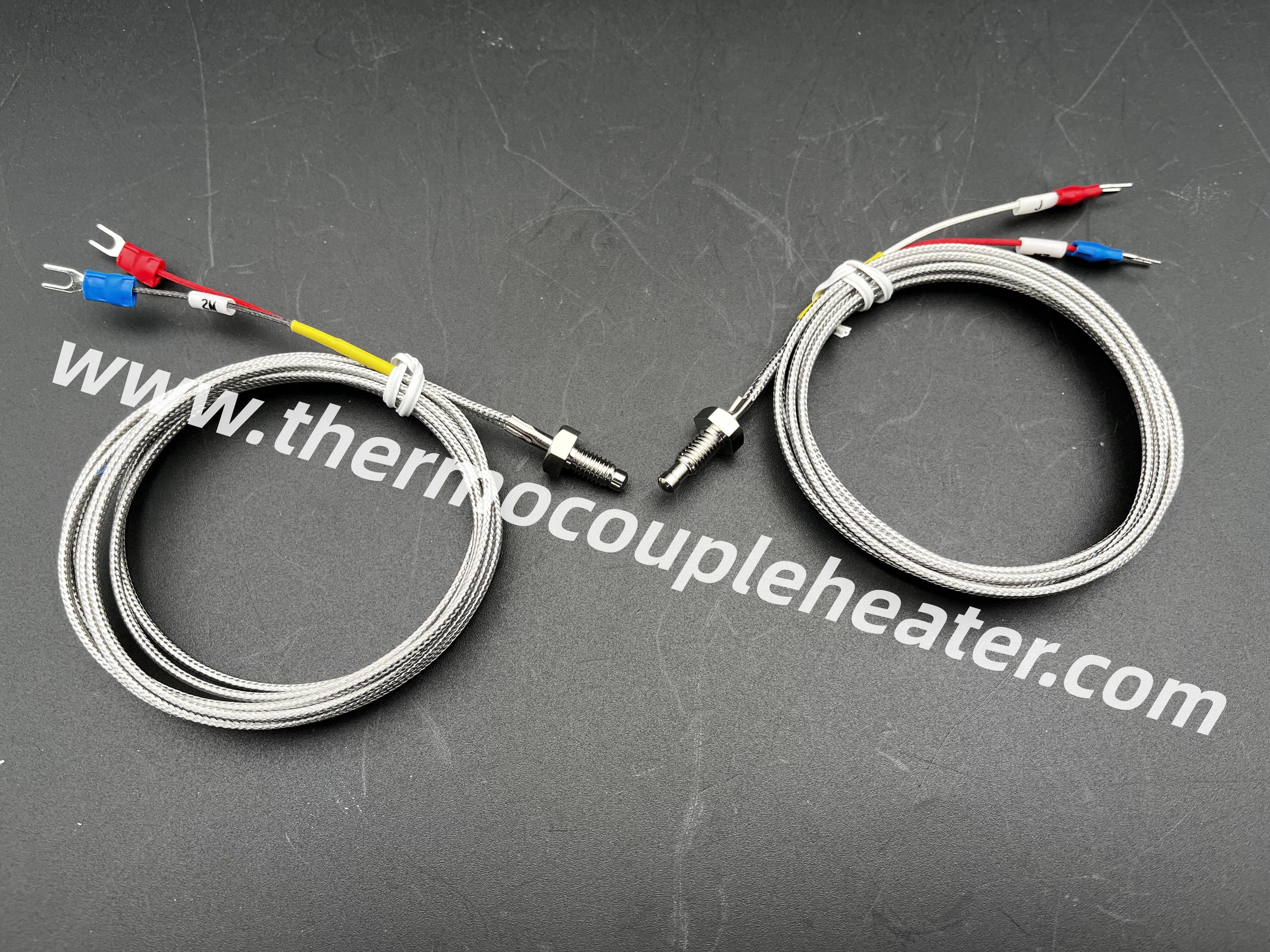 M6 Screw-In Class A Type J Thermocouple Sensor For Injection Molding & Extruders