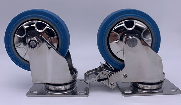 Мягкий резиновый рицинус с плитой 360 градусов верхней 3 дюйма