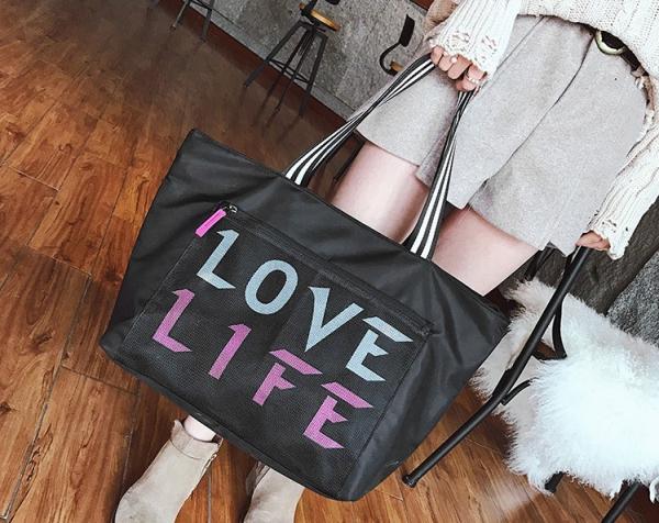 Korean version of short-distance large-capacity Oxford cloth travel bag portable waterproof travel bag