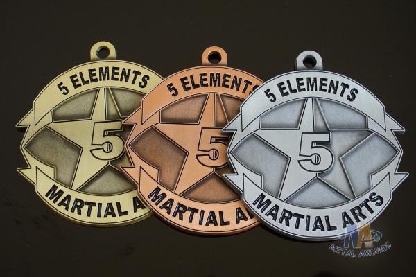 Use Your Own Design Or Logo Metal Award Medals Gold / Silver / Copper Antique Plating