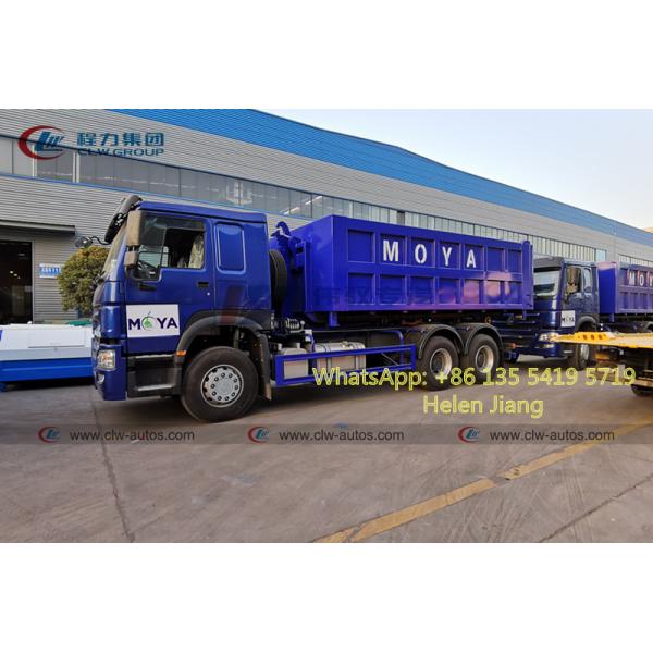 Howo 6x4 20T Roll Off Hydraulic Hooklift Garbage Collection Truck