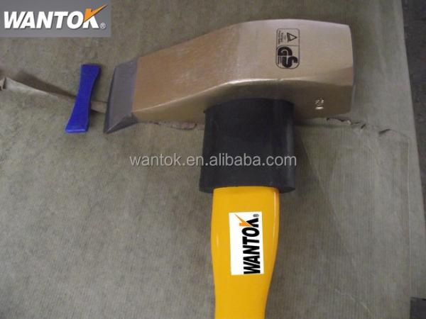 5KG Heavy Splitting Maul Axe with Fiberglass Handle and Splitting Wedge Long Lasting