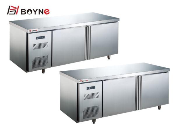 Commercial Working Table Two Door Refrigerator Counter Freezer use in kitchen and coffee shop