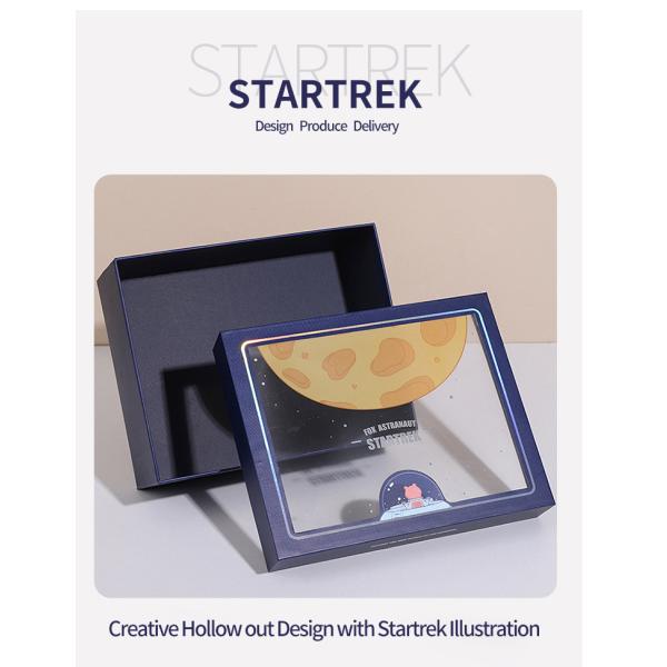 Подарка косметик Recycable подарочной коробки Звездного пути прямоугольника коробка красочного упаковывая