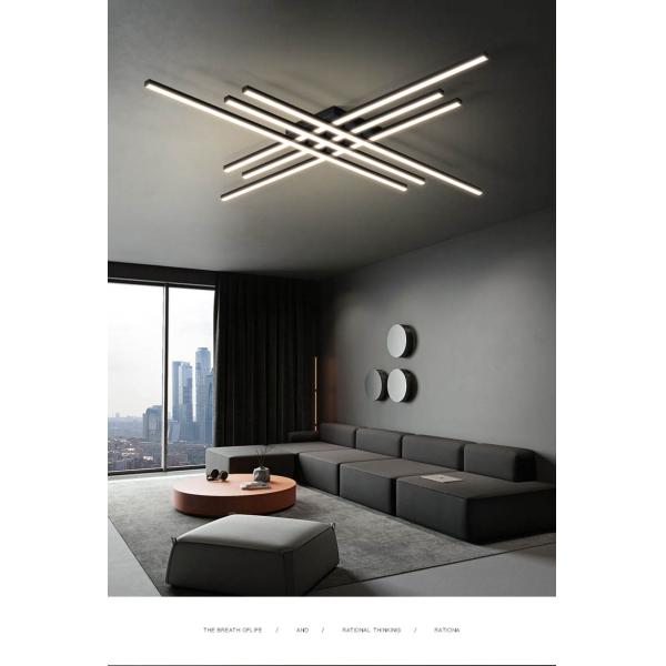 White LED Ceiling Light for Living Room Aluminum Lamp Body Large Size Bedroom Light