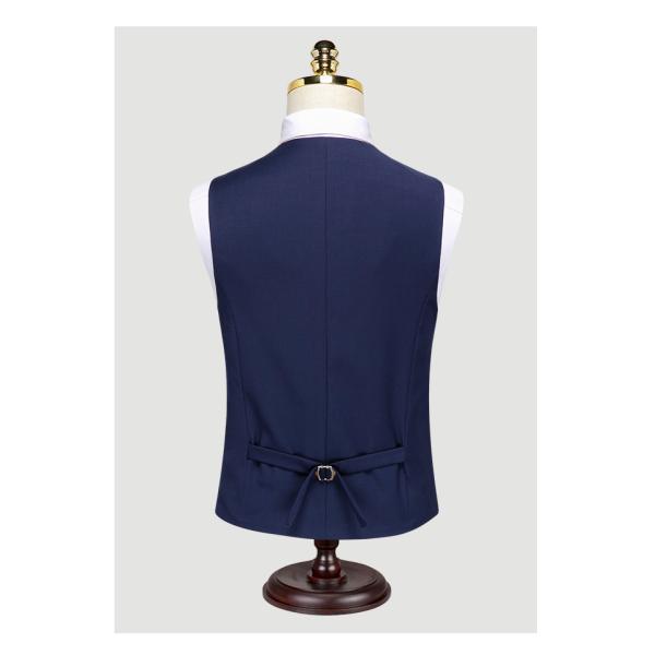 Темно-синий костюм с одной грудью для профессиональных торжественных мероприятий и свадеб