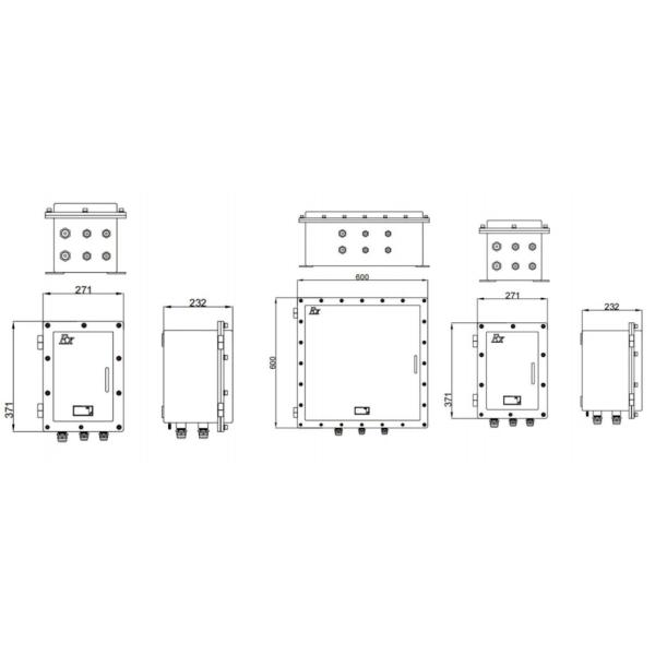 Boîte de jonction en acier inoxydable résistant à la corrosion et résistant aux explosions