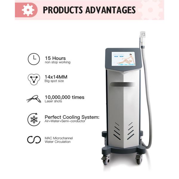 1000W оборудование 2-88j/Cm2 удаления волос диода 808 Nm постоянное