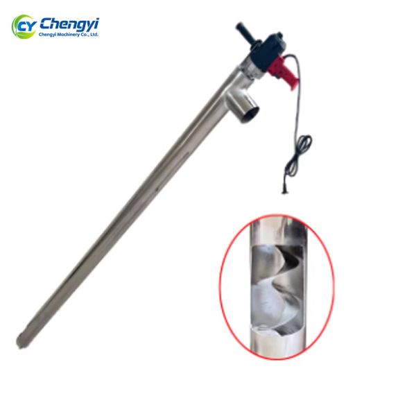 Portable Stainless Steel Grain Conveyor With 8TPH Capacity One Man Loading Auger