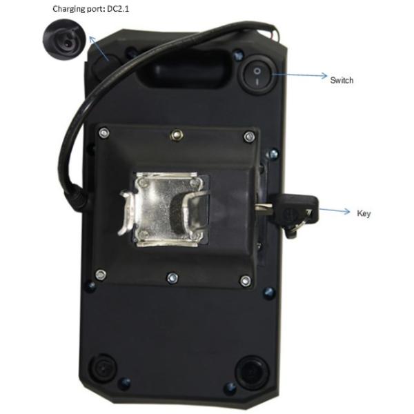 250w E bike Battery 24v 14.5ah With Tail Light Discharging
