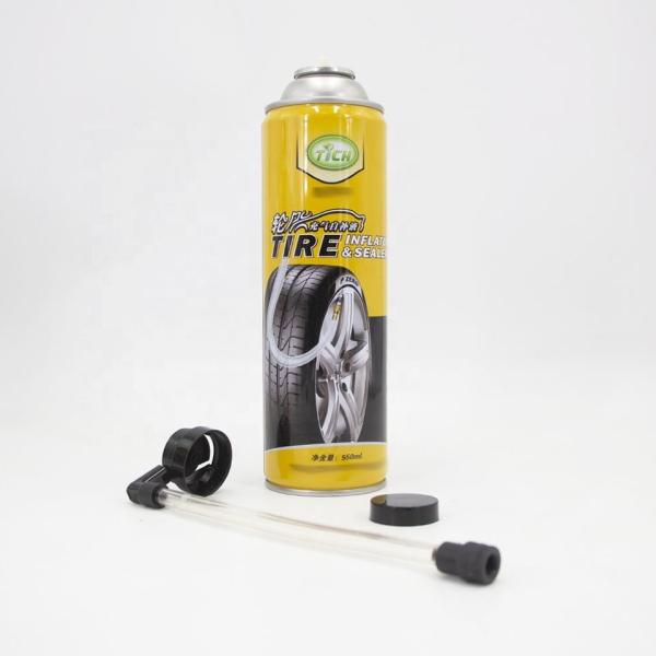 Tampa de spray aerossol de reparo de pneus sem corrosão OEM aceitável