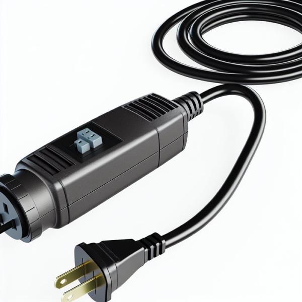 Ac Connector NEMA 1-15P To NEMA1-15R Prong Reel Extension Main Extender Power Cord