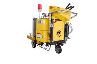 Machine de marquage de lignes routières à vibration thermoplastique pneumatique à chaud 10 - 45 cm largeur