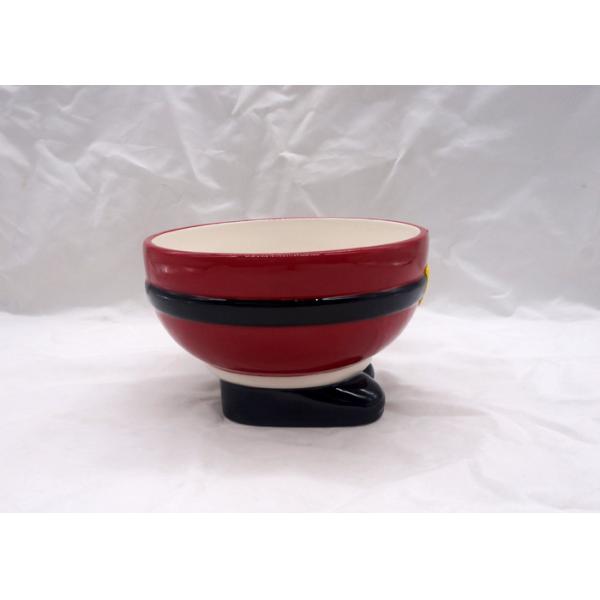 Red Ceramic Houseware Tabletop Earth Bowl Ceramic Christmas Santa Pants Shape