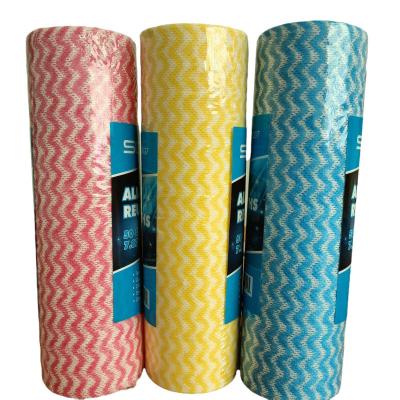 Toalhas de cozinha descartáveis ISO Multicolor, Roupas práticas descartáveis num rolo