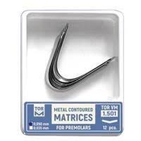 12 pcs/kit Medical Grade SS Dental Contoured Perforated Metal Matrices Matrix Bands 0.05mm for Dental Implant Procedures