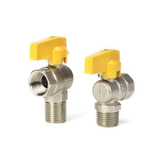 EN331 никель клапана для впуска горючей смеси стандарта 54mm латунный покрытый для домашней кухни