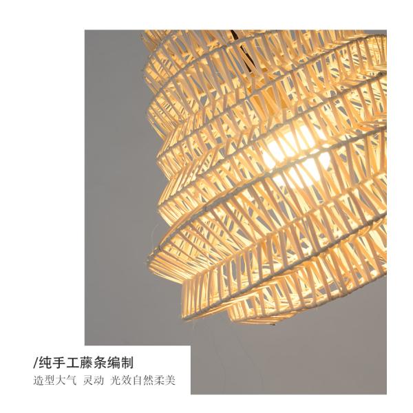 Southeast Asia Creative Rattan Chandelier Handicraft Lamp Design Natural island pendant light(WH-WP-84)