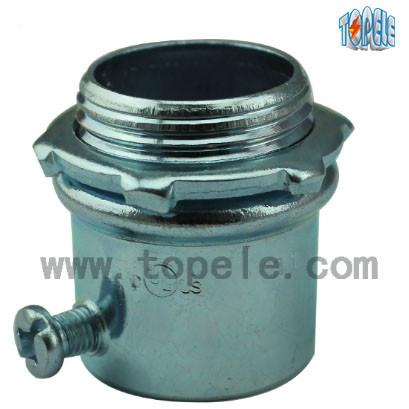 Conector de parafuso de conjunto de aço galvanizado para conduto EMT