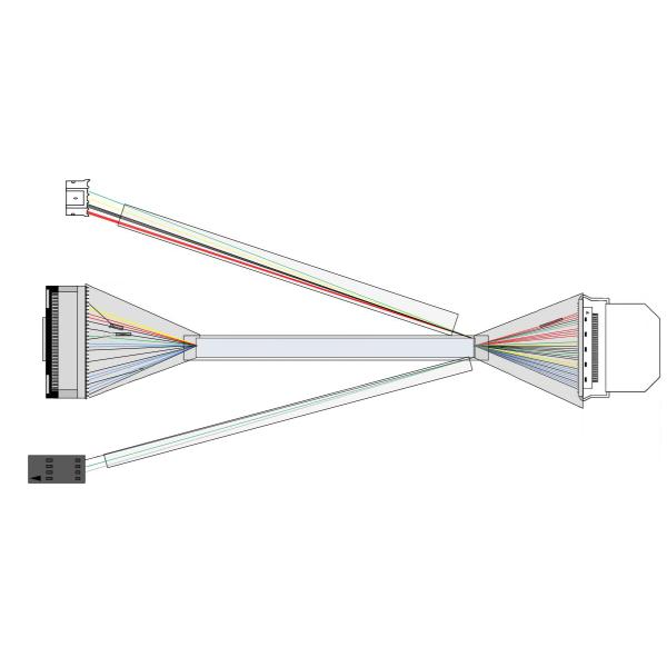 4 Pin Usb 20454-040t Edp Lvds кабель Jst Phr-5 Lvds кабель подсветка