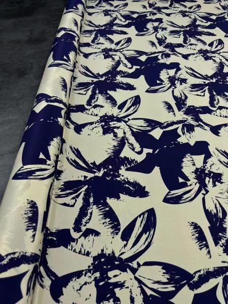 Silk Elastic crepe DE chine 18MM Antiflaming Anti-Wrinkle Scarf Digital printed Design for Girl fashion luxury Dress