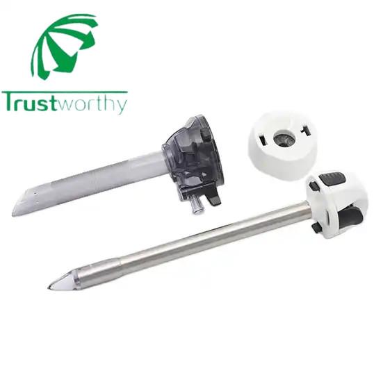 Single Use Disposable Bladeless Trocar for Epigastric Laparoscopic 5mm