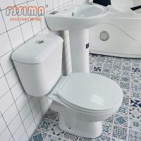 Toilette en deux pièces d'articles sanitaires d'économie d'eau de style européen français avec le bassin