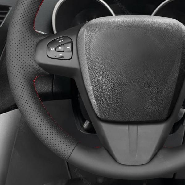 Southeast Asia Models Blue Suede Steering Wheel Cover for Mazda BT-50 / BT50 2012-2020