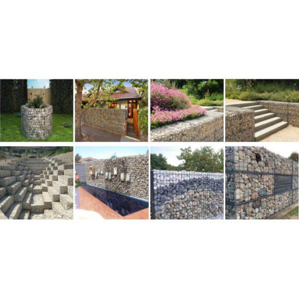 Weather Resistance 4mm Woven Gabion Baskets Rock Fall Protection