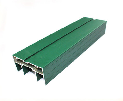 6063 Alloy Aluminum Sliding Window Frame Green Powder Coating