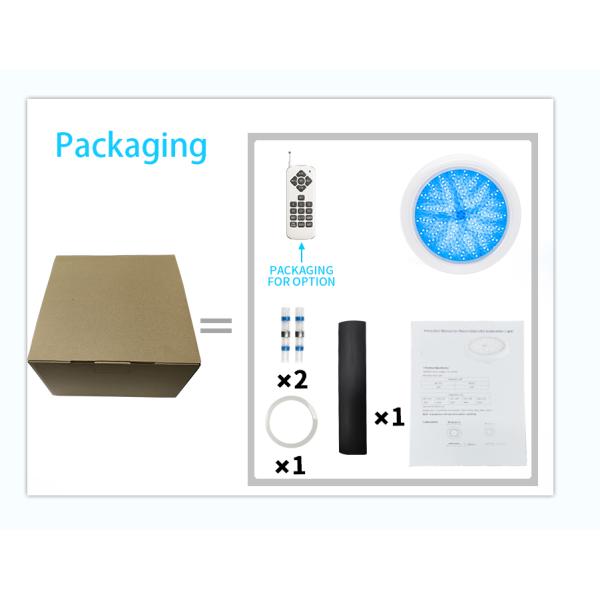 Смола пластикового света бассейна стеклоткани 12V 220MM подводная заполнила