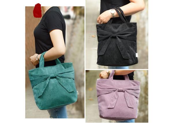Luxury Brand Vogue Ladies Handbags Customized Logo Polyester Material