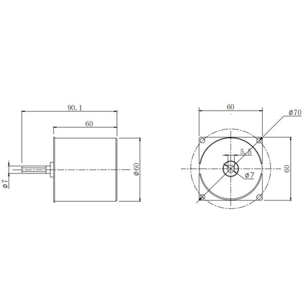 участок 12W асинхронного двигателя 3 мотора индукции 50/60Hz AC 72V для умных приборов