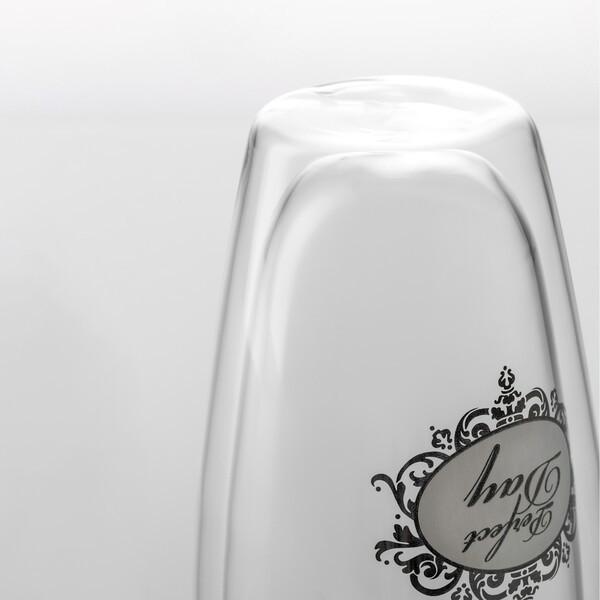 Secadora de roupa resistente ao calor de vidro bebendo isolada clara 340ml do espaço livre 12oz da parede dobro