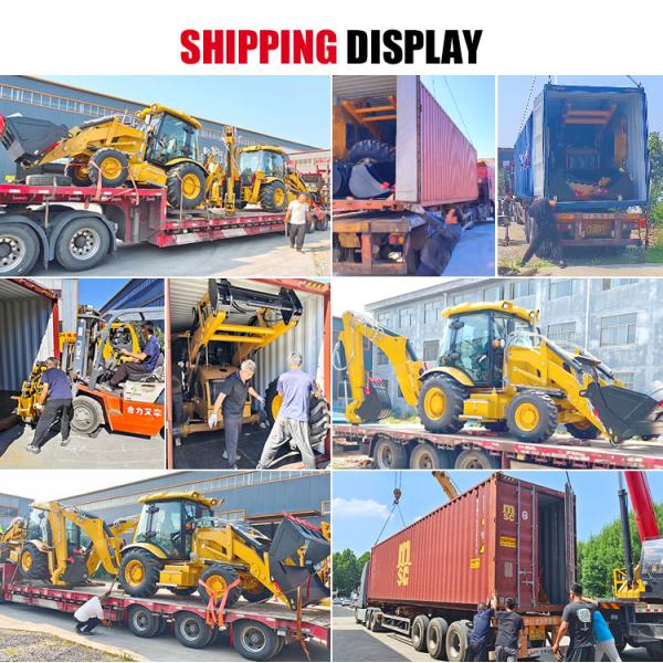 Compact Backhoe Loader with 75 KW Diesel Engine 1.3m³ Bucket Capacity and 2800 KG Loading Lifting Capacity