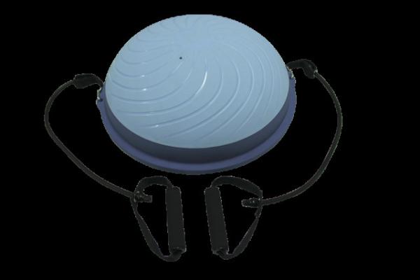 Blue Half Swiss Ball Free Foot Pump Included For Core Strength Training