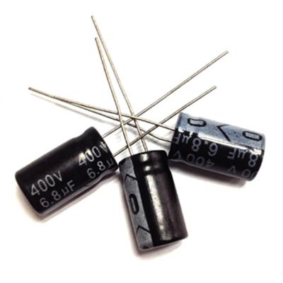 5000hrs High Ripple Capacitor Radial Aluminum Electrolytic 6.8uF 400V 10*13 105℃