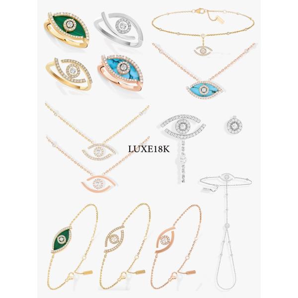 18k Solid Gold Fine Jewelry Replica Jewelry H Color SI1 Clarity