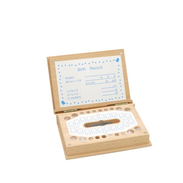 Amazon hot sale Wooden Baby Tooth Box and Tooth Holder with gift packing box