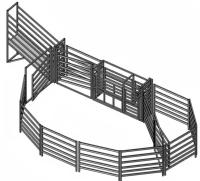 Panel de corral para caballos de ganado Galvanizado Panel portátil para corral para caballos